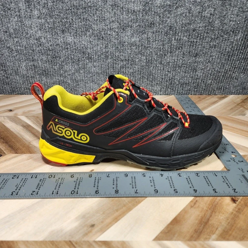 Asolo Softrock Men's Size 9 A-Cross Hiking Trail Shoes Sneakers Black/Yellow